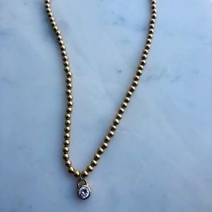 Michael Kors Gold Beaded Necklace